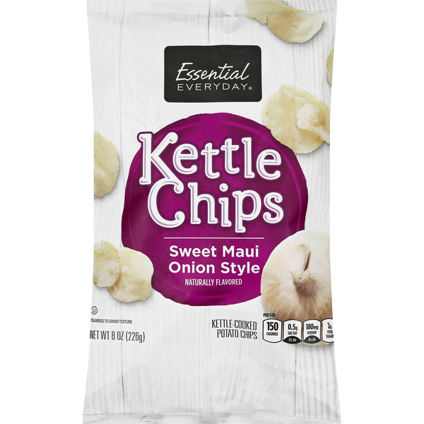 Chips & Pretzels Essential Everyday Potato Chips, Sweet Maui Onion Style, Kettle-Cooked hero