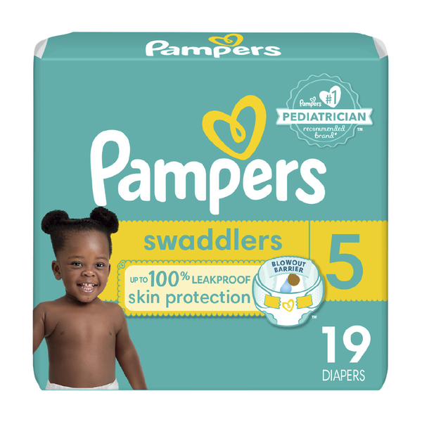 Pampers Swaddlers Size 5 Diapers hero