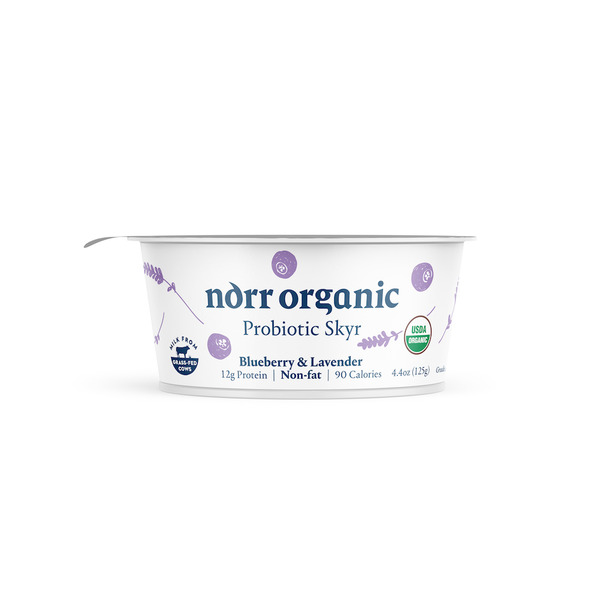 Norr Organic Probiotic Skyr Yogurt Non-fat, Blueberry & Lavender hero