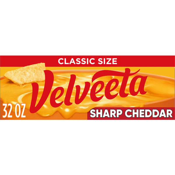 Packaged Cheese VELVEETA Sharp Cheddar Cheese hero