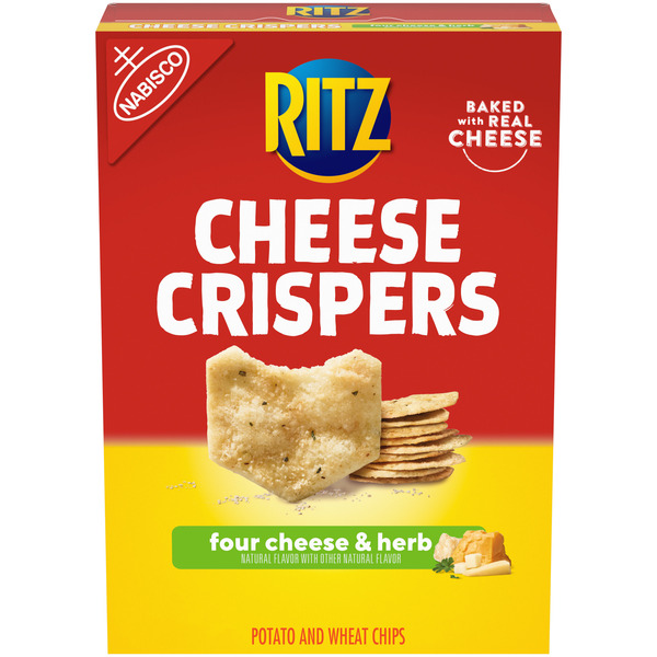 Chips & Pretzels Ritz Cheese Crispers Four Cheese And Herb Chips hero