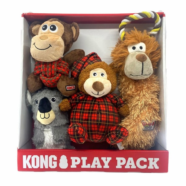 Dog Food & Care Kong Kong Play Pack Dog Toy, 4 Pk hero