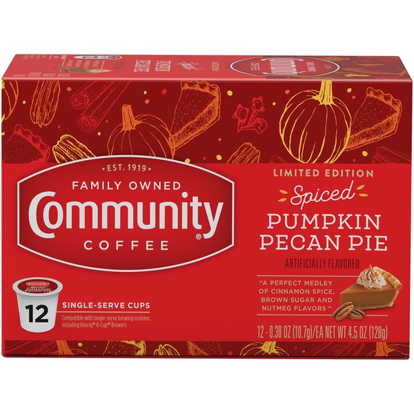 Coffee Community Coffee Spiced Pumpkin Pecan Pie hero