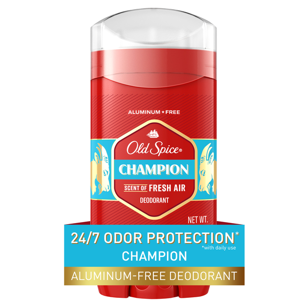 Deodorants Old Spice Aluminum Free Deodorant for men, Champion hero