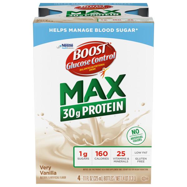 Energy & Sports Drinks BOOST MAX Very Vanilla hero