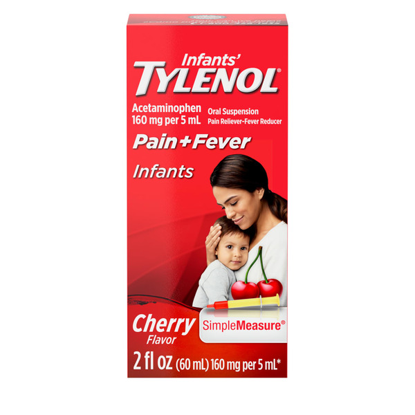 Cold, Flu & Allergy TYLENOL Infants' Acetaminophen Liquid Medicine, Cherry hero