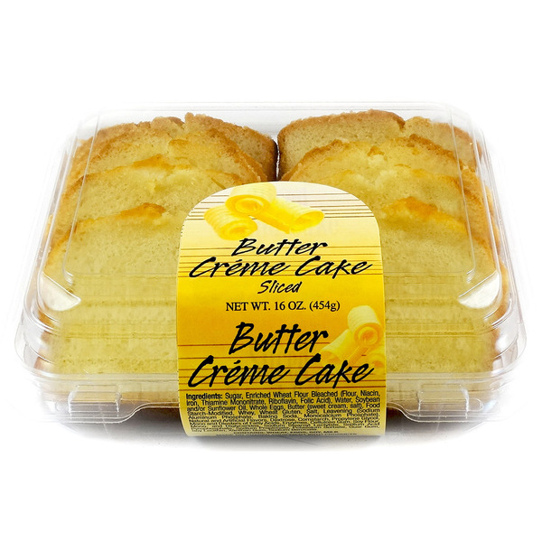 Bakery Desserts Olson's Baking Company Sliced Butter Creme Cake hero