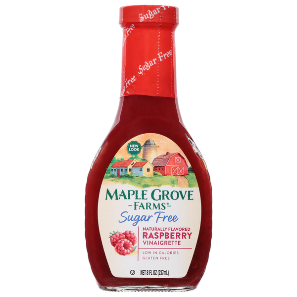 Salad Dressing & Toppings Maple Grove Farms of Vermont Vinaigrette, Sugar Free, Raspberry hero