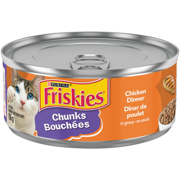 Cat Food & Care Purina Friskies Chunks Chicken Dinner in Gravy Wet Cat Food hero