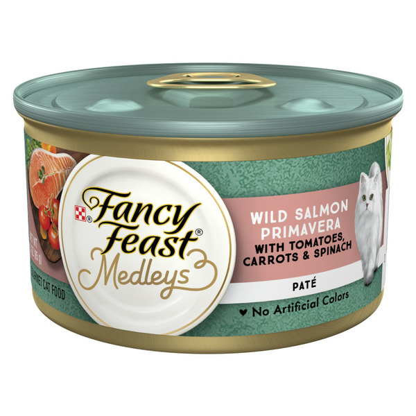 Cat Food & Care Purina Fancy Feast Pate Wet Cat Food, Medleys Wild Salmon Primavera With Garden Veggies & Greens hero