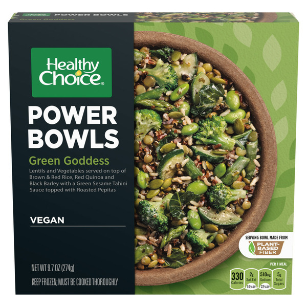 Frozen Vegan & Vegetarian Healthy Choice Power Bowls Vegan Green Goddess Frozen Meal hero