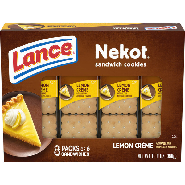 Cookies & Cakes Lance Nekot Lemon Creme Sandwich Cookies hero