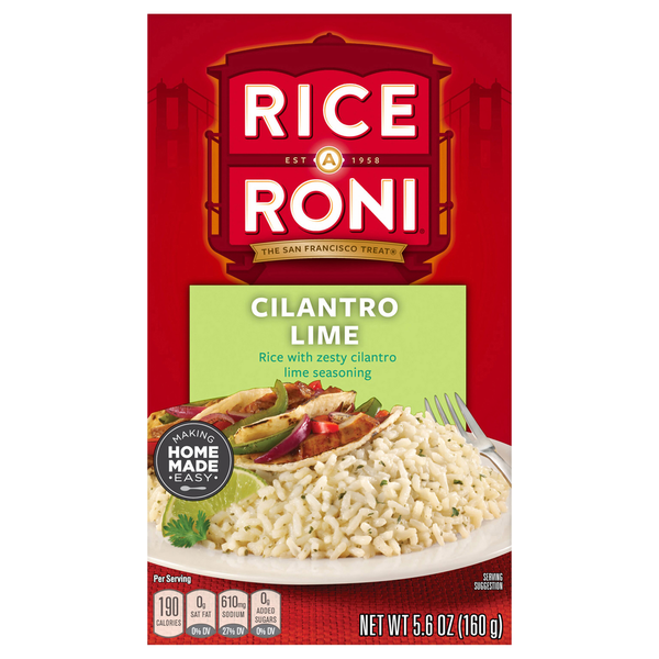 Instant Foods Rice-A-Roni Rice, Cilantro Lime hero