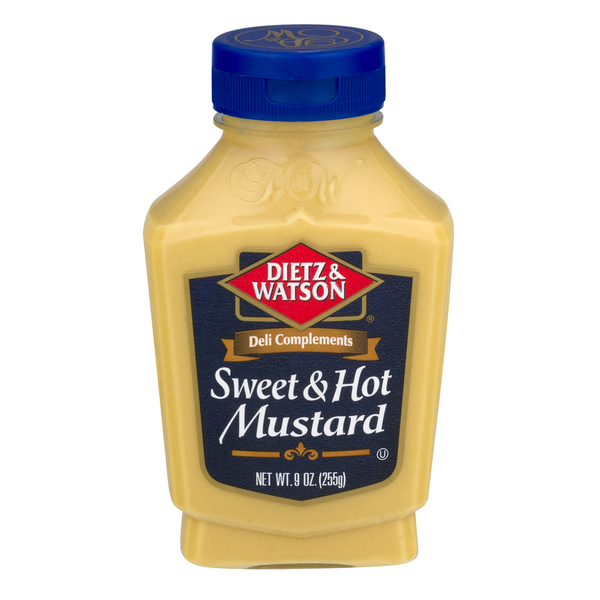 Condiments Dietz & Watson Mustard, Sweet & Hot hero