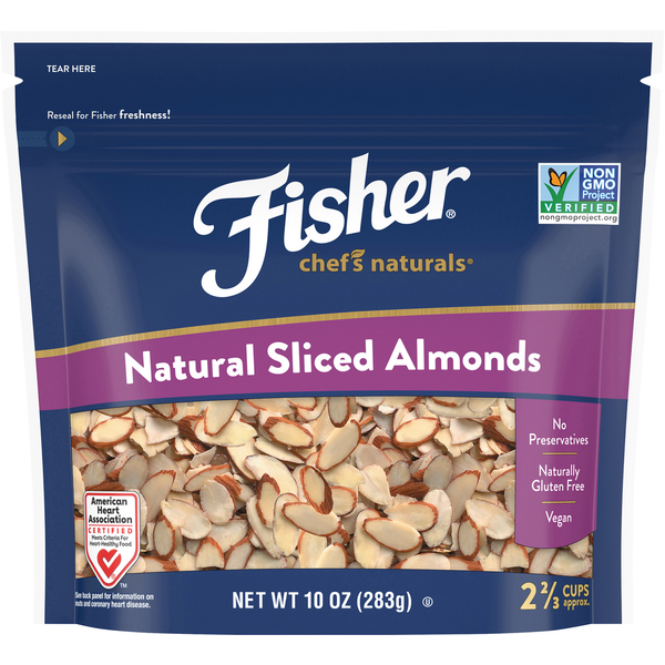 Nuts, Seeds & Dried Fruit Fisher Natural Sliced Almonds hero