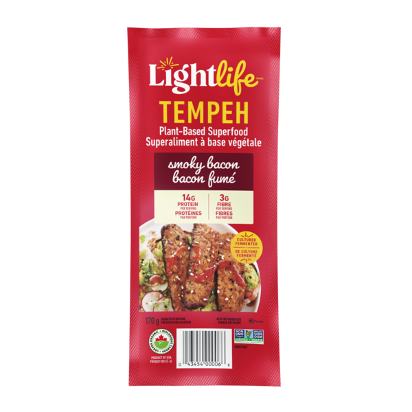 Natural Value Lightlife Organic Plant-Based Smoky Tempeh Bacon Strips hero