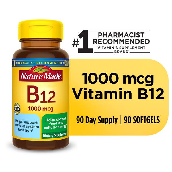 Vitamins & Supplements Nature Made Vitamin B12 1000 mcg Softgels hero