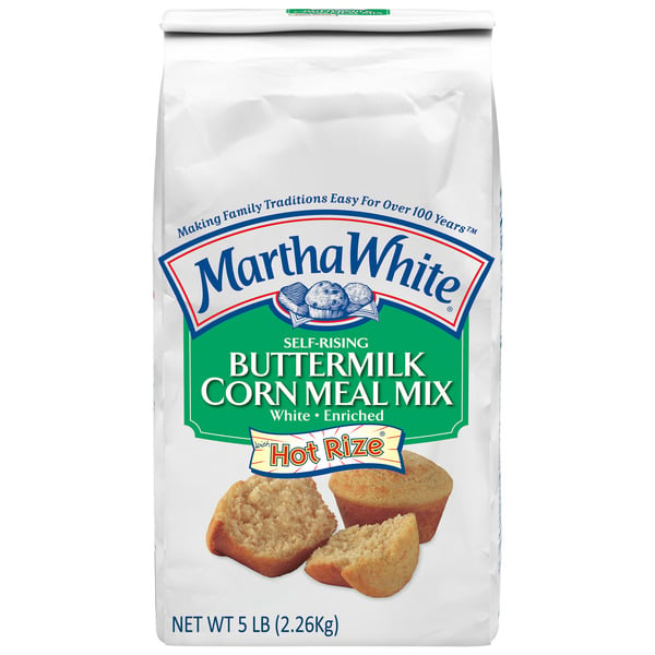 Baking Ingredients Martha White Self Rising Buttermilk Corn Meal Mix With Hot Rize hero