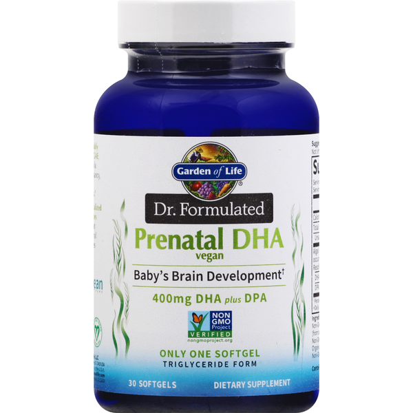 Vitamins & Supplements Garden of Life Prenatal DHA, Softgels hero