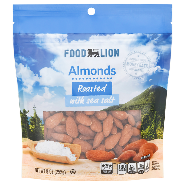 Nuts, Seeds & Dried Fruit Food Lion Almonds, Roasted hero