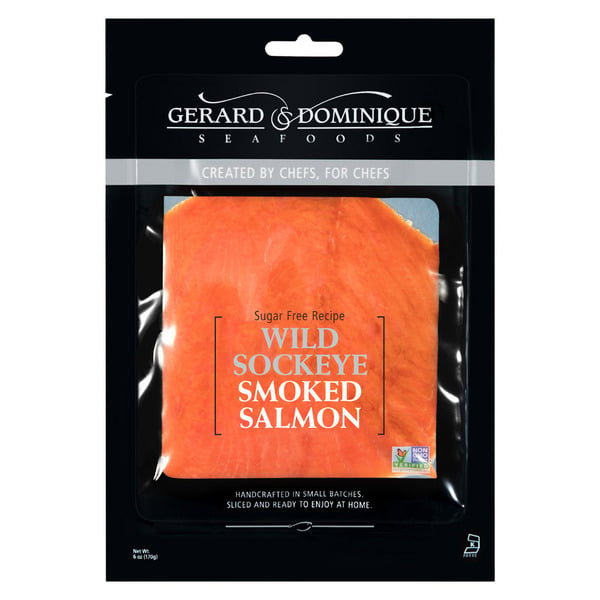 Seafood Gerard & Dominique Seafoods Sugar Free Recipe Smoked Sockeye Salmon hero