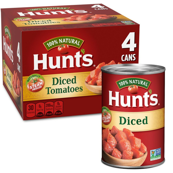 Canned & Jarred Vegetables Hunt's 100% Natural Diced Tomatoes hero