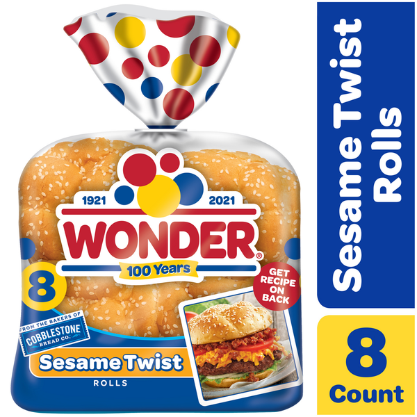 Buns & Rolls Wonder Bread Rolls, Sesame Twist hero