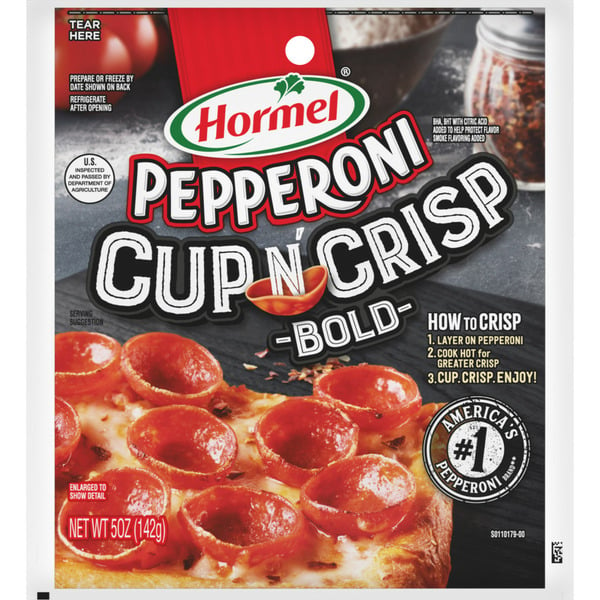 Lunch Meat HORMEL Pepperoni Pepperoni Cup And Crisp Bold hero