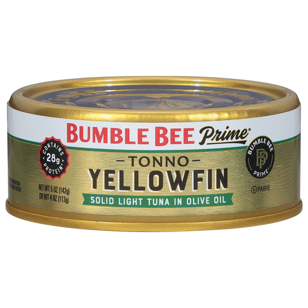 Canned Meat, Seafood & Beans Bumble Bee Prime Fillet Tonno Solid Light Tuna in Olive Oil hero