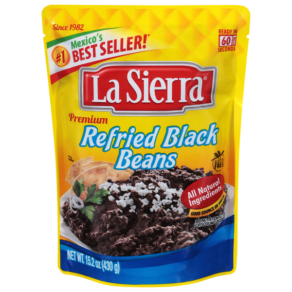 Canned Meals & Beans La Sierra Black Beans, Refried, Premium hero