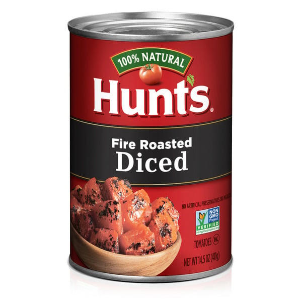 Canned/Jarred Vegetables Hunt's Fire Roasted Diced Tomatoes hero