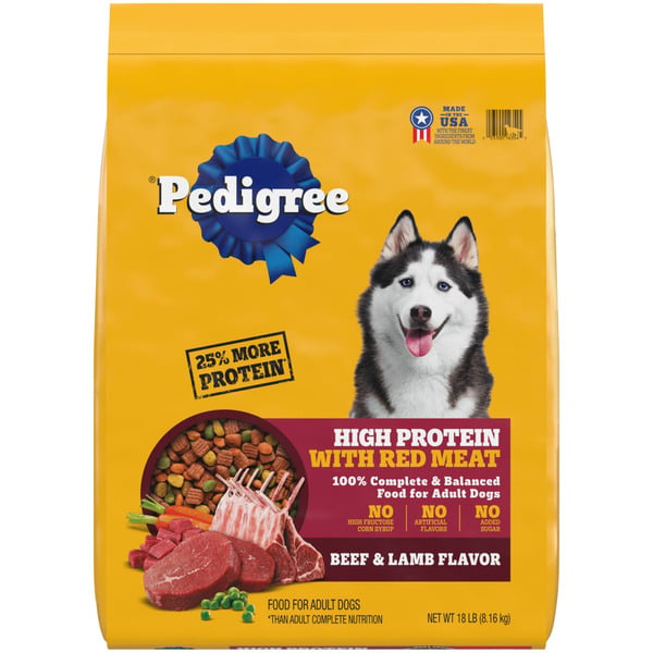 Dog Food & Care Pedigree High Protein Adult Dry Dog Food Beef and Lamb hero