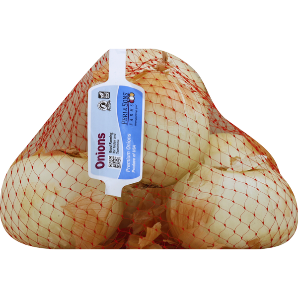 Packaged Vegetables & Fruits Peri & Sons Farms Onions, Premium, Medium hero