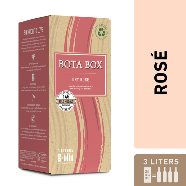 Boxed & Packaged Wine Bota Box Dry Rose Wine hero