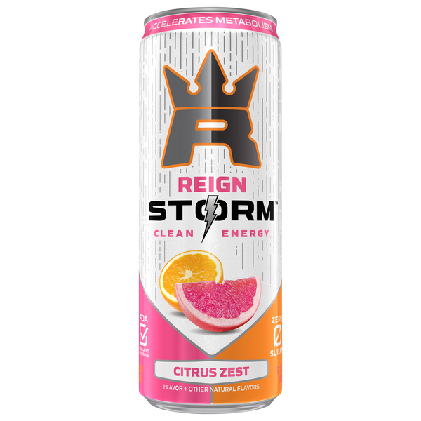 Energy & Sports Drinks REIGN Energy Drink, Citrus Zest hero