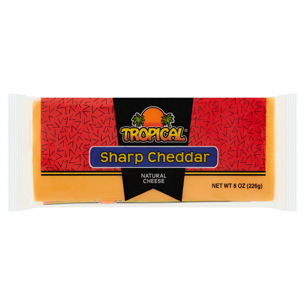 Latino Foods Tropical Sharp Cheddar Natural Cheese hero