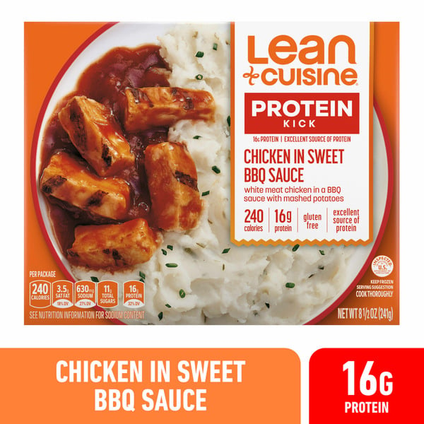 Frozen Meals Lean Cuisine Features Chicken In Sweet Bbq Sauce hero