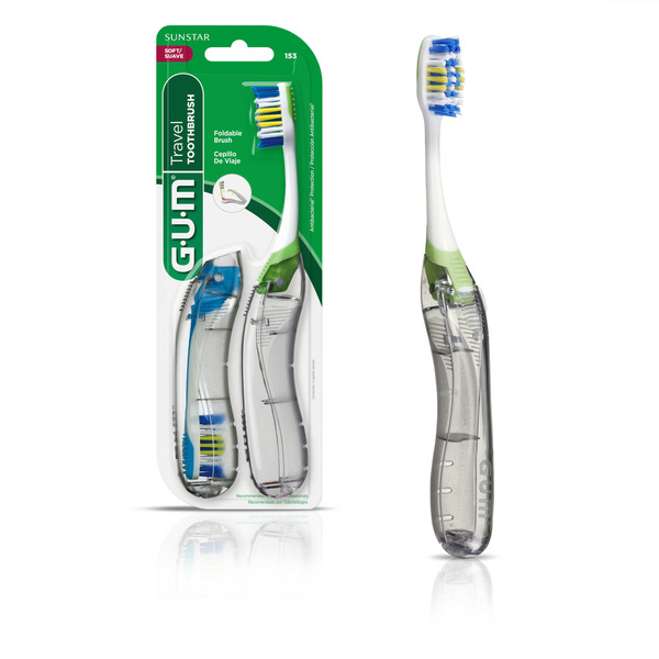 Oral Hygiene Sunstar GUM GUM  Travel Toothbrush, Folding, Compact Soft hero