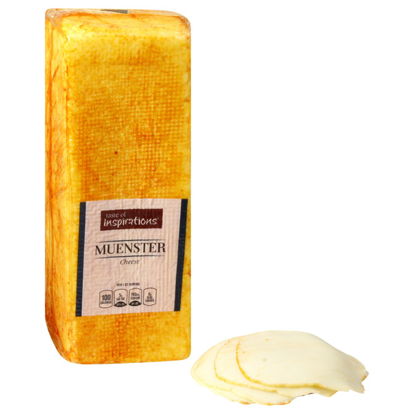 Sliced Deli Cheese Taste of Inspirations Muenster Cheese hero