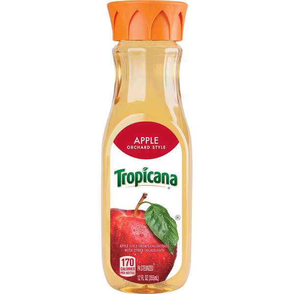 Refrigerated Tropicana Juice, Apple, Orchard Style hero