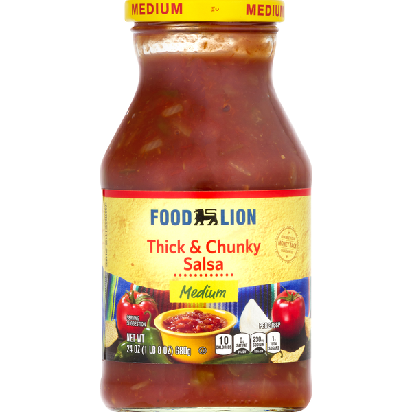 Preserved Dips & Spreads Food Lion Salsa, Thick & Chunky, Medium hero