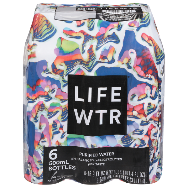 Water, Seltzer & Sparkling Water LIFEWTR Purified Water, 6 Pack hero