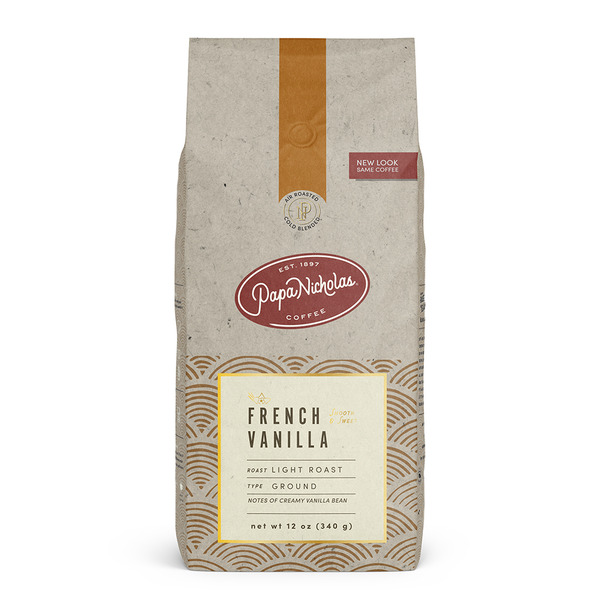 Coffee PapaNicholas Coffee French Vanilla Light Roast Ground Coffee hero