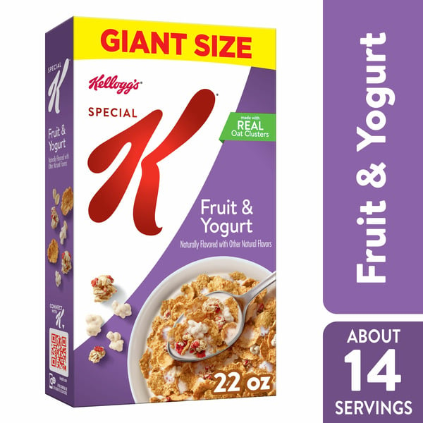 Cereal Kellogg’s Special K Breakfast Cereal, Family Breakfast, Fiber Cereal, Fruit and Yogurt hero