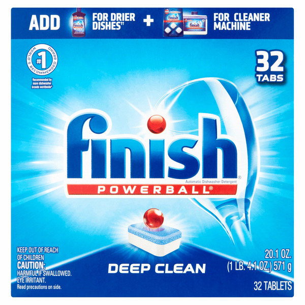 Dish Detergents Finish Powerball Deep Clean Dishwasher Detergent Tablets hero