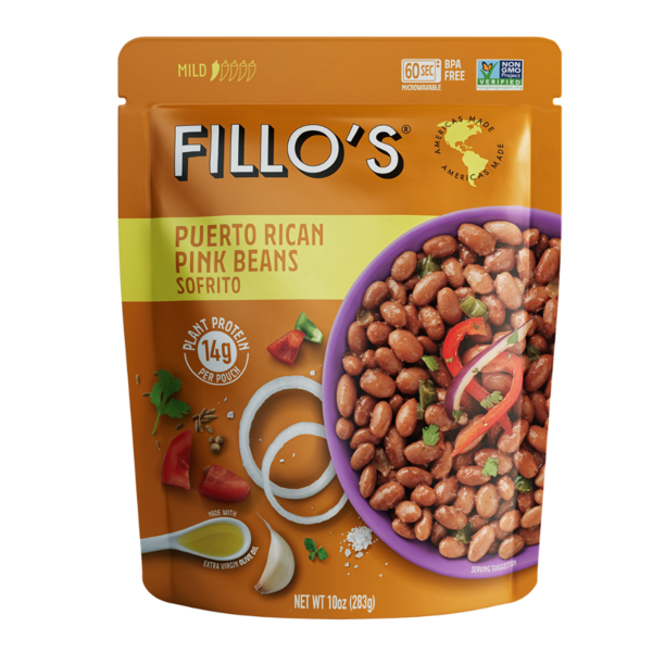 Canned Meals & Beans Fillo's Ready To Eat Puerto Rican Pink Beans Sofrito - Gluten Free, Vegan hero