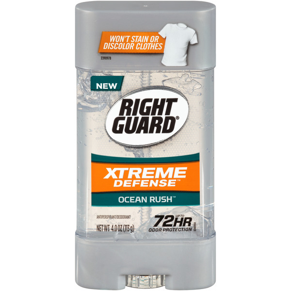 Deodorants Right Guard Xtreme Defense Antiperspirant Deodorant Gel, Ocean Rush hero