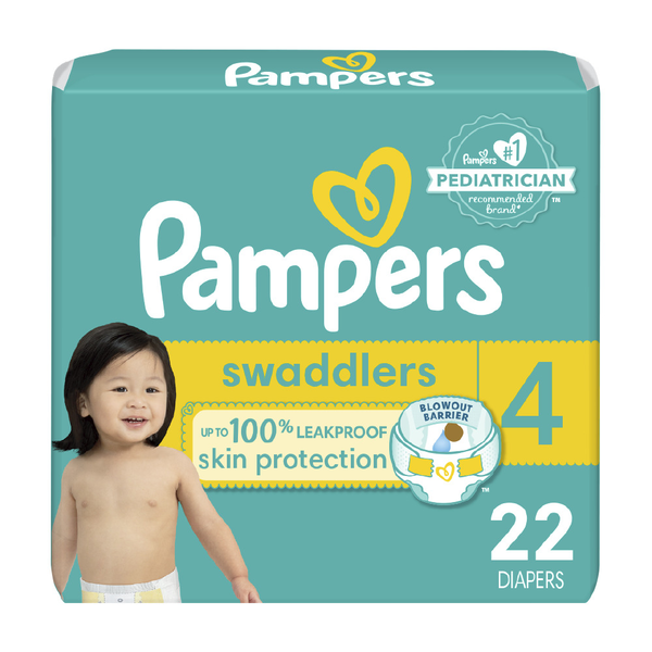 Pampers Swaddlers Diaper Size 4 hero