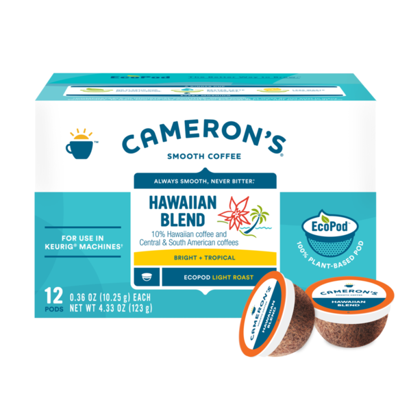 Coffee Cameron's Coffee, Light Roast, Hawaiian Blend, EcoPods hero