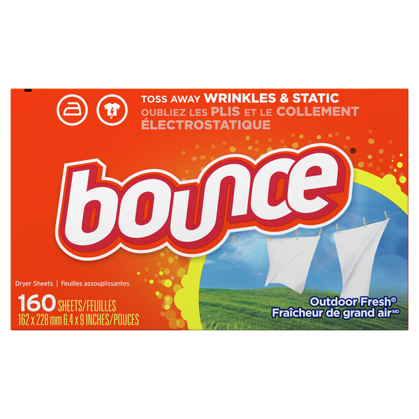 Laundry Bounce Dryer Sheets, Outdoor Fresh hero